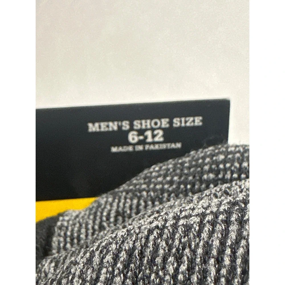 Dickies Dri-Tech Crew Performance Work Socks 6 Pair Pack Black Gray Mens 6-12